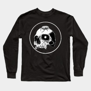 Macabre Skull and Scarab Long Sleeve T-Shirt